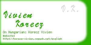 vivien korecz business card